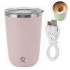 Electric Mixing Cup, 350ml Electric High Speed Mixing Cup, Self Stirring Mug, Self Stirring Coffee Mug Cup Automatic Magnetic Stirring Coffee Mug for Coffee, Milk, Cocoa and Other Beverages(pink) view 1