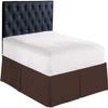 Texonic Split Corner Bed Skirt 13 Inch Drop Twin XL Size 100% Egyptian Cotton Wrinkle and Fade Resistant Long Staple Premium 600 Thread Count - Chocolate view 1