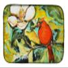 Caroline's Treasures Cardinal with Magnolia Dish Drying Mat Absorbent Dish Drying Mat Pad for Kitchen Counter Dish Drainer Mat for Countertop, 14 x 21", Multicolor view 1