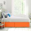Texonic Split Corner Bed Skirt 13 Inch Drop Twin XL Size 100% Egyptian Cotton Wrinkle and Fade Resistant Long Staple Premium 600 Thread Count - Orange view 1