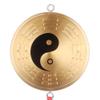 Fengshui ba gua Mirrors, Feng Shui Mirror Bagua Mirror Car Rear View Mirror Hanging Interior,12cm Brass Bagua Mirror Pendant Tai Chi Yin Yang Flat Mirror view 2