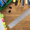 45cm Stainless Steel Cork Back Ruler for School Woodworking view 4