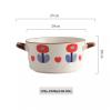 Large Soup Bowls with Handles Microwave Safe, Ceramic Soup Bowls, 60.8 Ounce for Soup, Cereal, Stew, French Onion Soup Bowls (Color : B) view 2