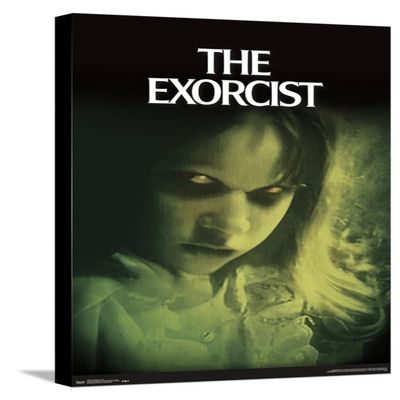 Trends International The Exorcist - Eyes Canvas Wall Poster, 14.72" x 22.37", Stretched Canvas