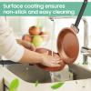 Double Frying Pan Flip Frying Pan Non Stick Double Sided Pan Household Kitchen Cookware for Egg Pancake Toasted Bread, Double Pan Omelette Pan to Use at Gas Stove view 3