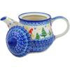 Polmedia Polish Pottery Tea or Coffee Pot - Twinkle Twinkle Little Gnome Pattern Handmade in Boleslawiec Poland + Certificate of Authenticity view 3