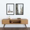 Frame Amo 24x36 Black Solid Wood Poster Frame, White Multi Mat for 20x30 and 18x24 Image, Tempered Glass Front, 1.5 inch Wide, 1 inch Thick, High-End, Heavy-Duty, Gallery Grade & Acid-Free view 3