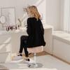 ACEQLYT Pink Adjustable Vanity Stool Heavy Duty 300lbs, Fire-Resistant & 360 Swivel & Height Adjustable Stool for Vanity Desk Bathroom Bedroom, Small Vanity Chair for Makeup Room, Round Ottoman view 4