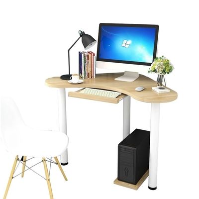 CHICKEN Computer Desk Creative Corner Computer Desk, Simple Single Study Table with Keyboard Tray, Home Office Desk, Curved Computer Desk Standing Desk