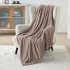Bedsure GentleSoft Fleece Throw XL Blanket Mocha Brown - 300GSM Soft Lightweight Plush Cozy Blankets for Bed, Sofa, Couch, Travel, Camping, 50x70 inches view 2