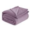 Bedsure GentleSoft Fleece Bed Blankets Queen Size Fog Purple - Soft Lightweight Plush Fuzzy Cozy Luxury Blanket Microfiber, 90x90 inches view 1