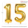 40 Inch gold Number Balloons Helium Foil Mylar Balloon Birthday Party banquet Decoration 15 view 2