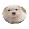 ZLYYXY Cute Maltese Puppy Bar Stool Cover Round Seat Cushion Pattern Round Stool Cover with Elastic Washable Stool Cover view 1