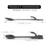 KAKUSEE Japanese Crafted Metal Tea Spoons - Hookable Designs for Cups, Ideal for Tea Time & Breakfast - Durable, Hand Wash Recommended - Gift for Family and Friends - Made in Tsubame City (Black Cat) view 2