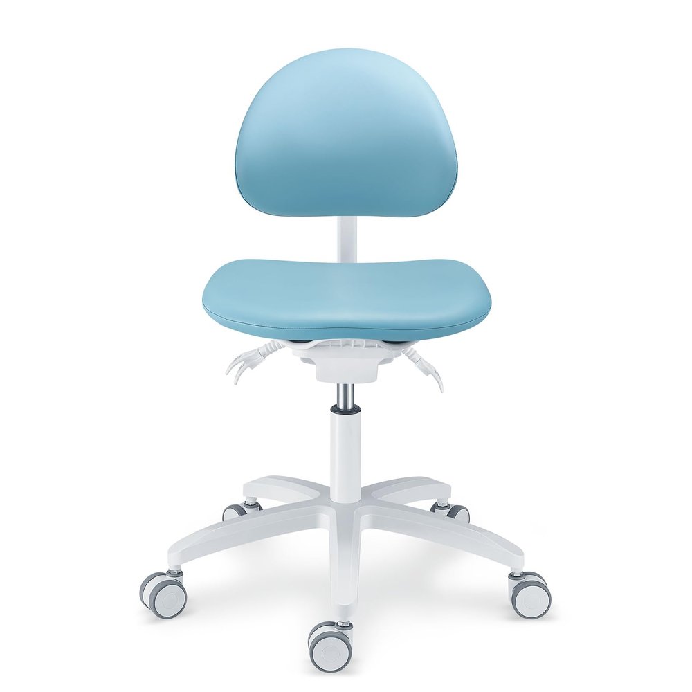 ORILAO Skin Feel Leather Cushion Microscope Doctor's Chair Adjustable Seat,Height and Backrest Angle Lifting Chair
