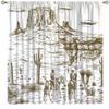 AAVEUP Western Cowboy Blackout Curtains for Kids,Simple Hand Drawn Western Desert Cactus Canyon Horses Cowboy Adventure Window Drapes Print for Boys Juvenile Childcare Bedroom Nursery 52x84in view 1