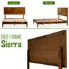 Acacia Sierra Queen Size Bed Frame with Adjustable Headboard, 800 lbs Capacity Farmhouse Signature Bedroom Furniture Solid Wood Bed Compatible with All Mattress Types, Non-Slip and Noise-Free, Walnut view 4