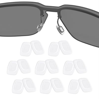 8 Pairs Replacement Nose Pads Nose Pieces for Costa South Point/Flagler/Ponce/Fernandina/Shipmaster/Wader/Peli; for Oakley Cartridge/Spindle/Latch Key/Diecutter/Latch Alpha/Lugplate Glasses, White