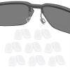 8 Pairs Replacement Nose Pads Nose Pieces for Costa South Point/Flagler/Ponce/Fernandina/Shipmaster/Wader/Peli; for Oakley Cartridge/Spindle/Latch Key/Diecutter/Latch Alpha/Lugplate Glasses, White view 1