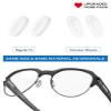 8 Pairs Replacement Nose Pads Nose Pieces for Costa South Point/Flagler/Ponce/Fernandina/Shipmaster/Wader/Peli; for Oakley Cartridge/Spindle/Latch Key/Diecutter/Latch Alpha/Lugplate Glasses, White view 2