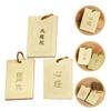 HOLIDYOYO 3pcs Buddhist Keychain Pendant Creative Amulet Key Holders for Keyrings Bags and Jewelry Lightweight Hanging Ornaments Featuring Heart and Great Compassion view 4