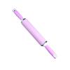 Silicone Rolling Pins for Baking:Non-Stick Dough Roller,Kitchen Baking Rolling Pin for Pasta,Pizza,Bread,Dishwasher Safe Kitchen Accessories (Pink, Small) view 1