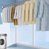 HomeLoft Basics Shower Curtain Rod, 161""-197"", Adjustable Tension Curtain Rod for Bathroom, Closet, Window, Room Divider (Color : Stainless Steel, Size : 20""-27""), KCLKWPAWD-STAINLESSSTEEL-50-70CM view 3