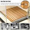 HDYZJQ Non-Slip Teak Mat for Shower 32x32in 321 23 27 30 36 38in, Large Wood Bathroom Mat Flooring Decor and Protector, Stand Up Shower Floor Mat(34x30in(86.3x76.2cm)) view 4