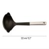 ARCOS Professional kitchen Ladle. Stainless Steel Handle and Body. Heat Resistant up to 240C. Dishwasher Safe. Black Color view 2