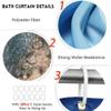 Bullpiano 4Pcs Patriotic Shower Curtain Set, American Flag Star Bathroom Decor with Hook, 4th of July Shower Curtain Sets with Rug, Waterproof Bathroom Set Independence Day Gift (03) view 3