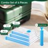 Travel Vacuum Bags - Space Saver Combo Pack (6 Bags) view 2