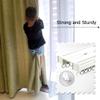 Double Curtain Rail Heavy Duty Aluminium Tracks Ceiling Mount Conjoined Curtain Track for Home Room Divider with Fittings 1m~10m(Carbonizedcolor:White,Size:4.6FT) view 2
