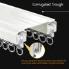 Double Curtain Rail Heavy Duty Aluminium Tracks Ceiling Mount Conjoined Curtain Track for Home Room Divider with Fittings 1m~10m(Carbonizedcolor:White,Size:4.6FT) view 3