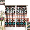 AAVEUP Aztec Curtains, Vintage Striped Arrow Totem Primitive Tribal Navajo Aboriginal Abstract Geometry Blackout Window Treatments, Thermally Insulated Drapes for Living Room Bedroom Kitchen 52x84in view 3