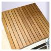 HDYZJQ Outdoor Indoor Shower Mat with Grooves, 30x30in 26in 28 24 32 36in Large Wood Bathroom Mat, Portable Non-Skid Floor Mat for Shower Pool Bathtub Beach(29x23in(73.6x58.4cm)) view 1