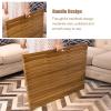 HDYZJQ Outdoor Indoor Shower Mat with Grooves, 30x30in 26in 28 24 32 36in Large Wood Bathroom Mat, Portable Non-Skid Floor Mat for Shower Pool Bathtub Beach(29x23in(73.6x58.4cm)) view 4