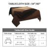 VTCTOASY Square Tablecloth Waterproof Wrinkle Free Table Cloth 54""x54"" Decoration The Book Table Cover Washable Kitchen Tablecloths for Picnic Party Wedding Holiday, White view 2
