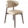 Dining Chairs, Side Back Chairs Kitchen Chairs Dressing Chairs Home Kitchen and Coffee Bar Bars, Upholstered Armless Side Chairs, Suitable for Kitchen, Dining Room, Living Room ( Color : Walnut+light view 1
