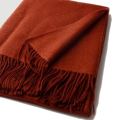 Decorative Herringbone Wool Blanket, Fringe Blanket, Home Blanket Covering Blanket Air Conditioning Blanket, Lightweight Soft For Bed Or Sofa, Farmhouse Outdoor Blanket ( Color : red , Size : 140*200c