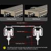 Curtain Double Tracks Ceiling Mount Silence Rail Smooth Glide Aluminium Curtain Rails for Living Room Bedroom Room Divider 120/170/250/350/470/500cm (Color : White, Size : 4 FT) view 2
