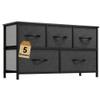 DWVO 5 Dresser for Bedroom, Fabric 5 Drawers, Chest of Drawers for Closet, Black Dresser & Chest of Drawers view 1