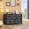 DWVO 5 Dresser for Bedroom, Fabric 5 Drawers, Chest of Drawers for Closet, Black Dresser & Chest of Drawers view 4