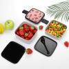 NONHAI Watermelon Pattern Bento Box Adult Lunch Box Double Layer Insulated Bento Lunch Boxes with Spoon Stackable Salad Lunch Containers Versatile Leak-Proof Lunchbox for Adults 1000 Ml view 3