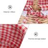 Kids Bread Uit Gift Organizing Ead Bathroom Picnic Gingham Decorative Mini Lining Country Basket Spring Handheld Restaurant Outdoor Oganize Am Rustic Chic Won Lined Red Egg(As Shown,26X20CM) view 3