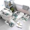 BTCOWZRV Rabbit with Bow Tie Bathroom Rug Set 3 Piece Includes Bath Rug, Contour Mat and Toilet Lid Cover Non-Slip Absorbent Bath Mats Shower Mats Soft Microfiber Floor Mat view 3