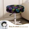 LJMKZJN Colorful Pineapple Print Round Bar Stool Seat Covers Washable Stool Cushion Slipcover Elastic Bar Chair Covers for 12-16 Inch Chair Home Bar Hotel Use, 2 Pieces view 4