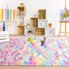 2x3 Hot Pink and 5x8 Rainbow Soft Fluffy Area Rugs for Bedroom Kids Room Plush Shaggy Nursery Rug Furry Throw Carpets for Boys Girls, College Dorm Fuzzy Rugs Living Room Home Decorate Rug view 1