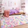 2x3 Hot Pink and 5x8 Rainbow Soft Fluffy Area Rugs for Bedroom Kids Room Plush Shaggy Nursery Rug Furry Throw Carpets for Boys Girls, College Dorm Fuzzy Rugs Living Room Home Decorate Rug view 2