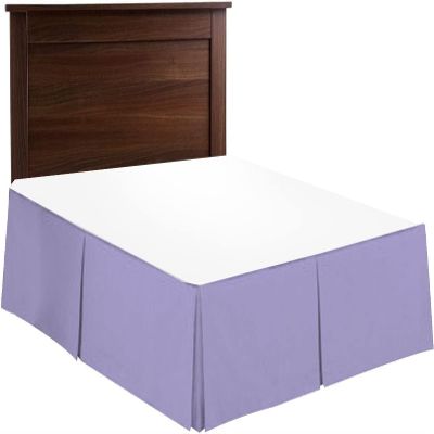 Texonic Split Corner Bed Skirt 15 Inch Drop RV Bunk (42X80) Size 100% Egyptian Cotton Wrinkle and Fade Resistant Long Staple Premium 600 Thread Count - Lilac
