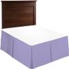 Texonic Split Corner Bed Skirt 15 Inch Drop RV Bunk (42X80) Size 100% Egyptian Cotton Wrinkle and Fade Resistant Long Staple Premium 600 Thread Count - Lilac view 1